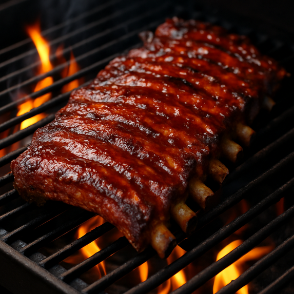 Grilled Baby Back Ribs with Trophy Spice Rub
