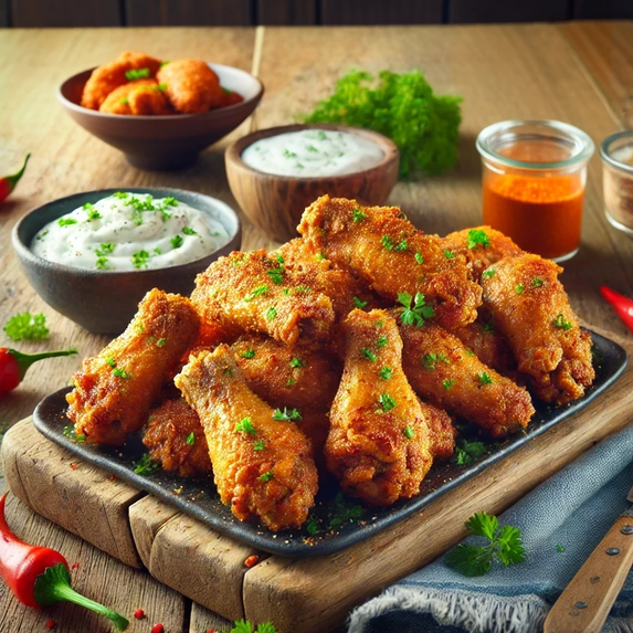 Uncle Dan's Sriracha Ranch Wings for Game Day