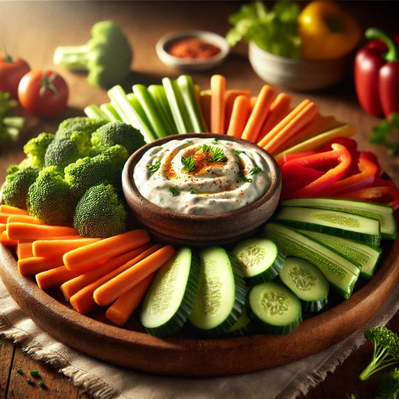 Zesty Ranch Veggie Tray with Uncle Dan’s