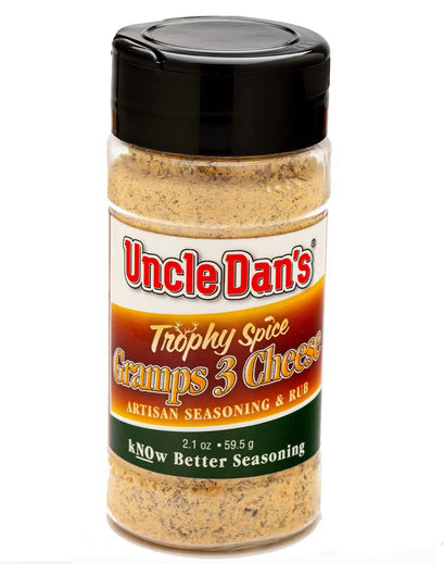 Uncle Dan's Trophy Spice Gramps 3 Cheese 2oz Shaker Bottle