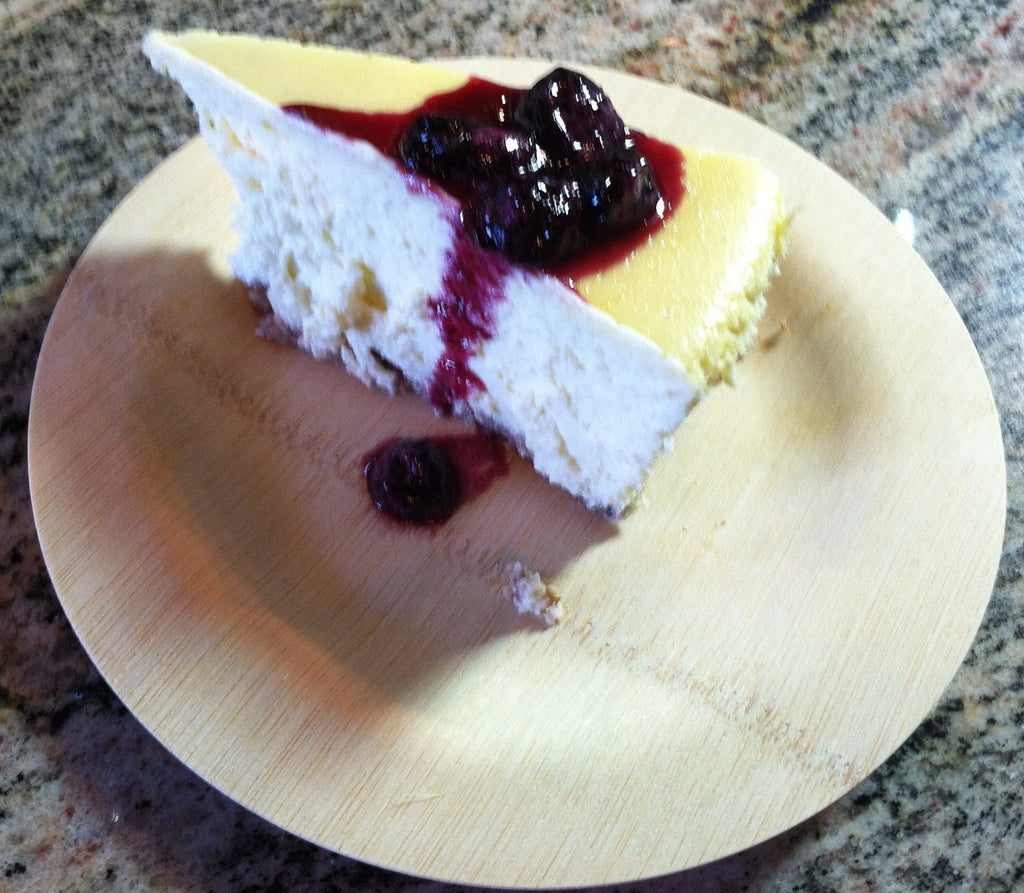 Bleu Cheese Cake with Blueberry Compote and Walnut Crust Recipe