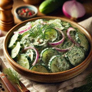 Creamy Country Dill Cucumber Salad