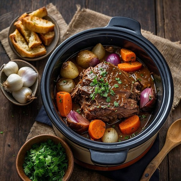 Slow Cooker Ranch-Seasoned Beef Pot Roast Recipe | Uncle Dan's – Uncle ...