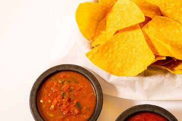 Chipotle Ranch Grilled Tortilla Chips with Fresh Salsa