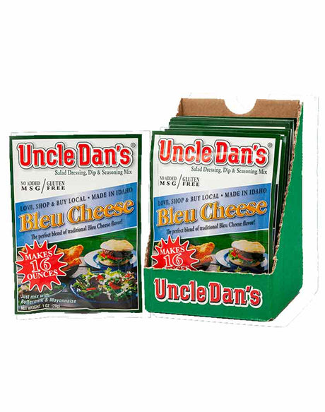 Uncle Dan's Bleu Cheese Ranch Single Case With Single Packet Front View