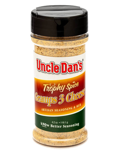 Uncle Dan's Trophy Spice Gramps 3 Cheese 4oz Shaker Bottle
