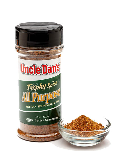 Uncle Dan's Trophy All Purpose 4oz Shaker Bottle With Spice Bowl