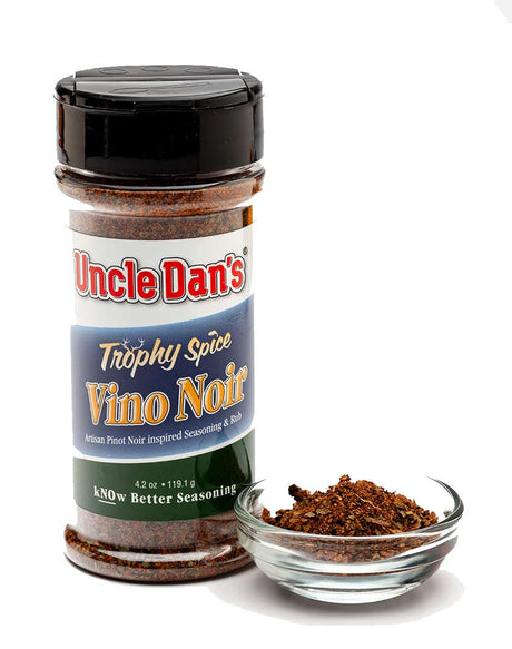 Uncle Dan's Trophy Spice Vino Noir 4oz Shaker Bottle With Spice Bowl