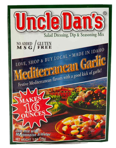 Uncle Dan's Mediterranean Garlic Ranch Single Packet Front View